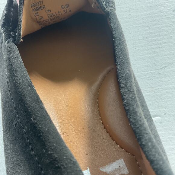 Coach Black Leather Casual Driver Loafers Women's Size 7.5B Preowned - Picture 8 of 9